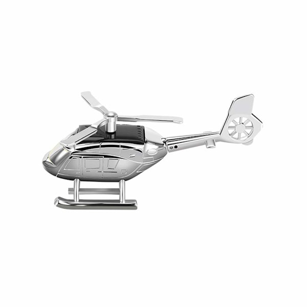 1 st Helikopter Bil Arom Ornament Dekorativ Solenergi Roterande Helikopter Legering Luftfräschare Arom Prydnad för Bil Fordonsinstrumentbräda