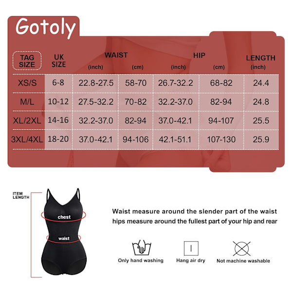 Kvinnors Slank Bodysuits Shapewear Toppar Magkontroll Kroppsskulpterare Spaghettiband Camisole Trikåer Bodycon Jumpsuit, XL/2XL