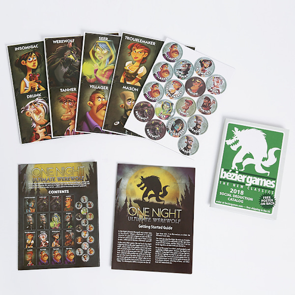 One Night Ultimate Werewolf Brettspill - Forseglede Gaver Lekevarer