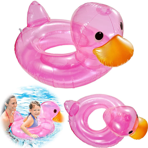 Badevinge til børn, sød sommer-ælling pool flydering tube dekoration båd sjovt vandlegetøj tilbehør til 1-5 årige småbørn træning