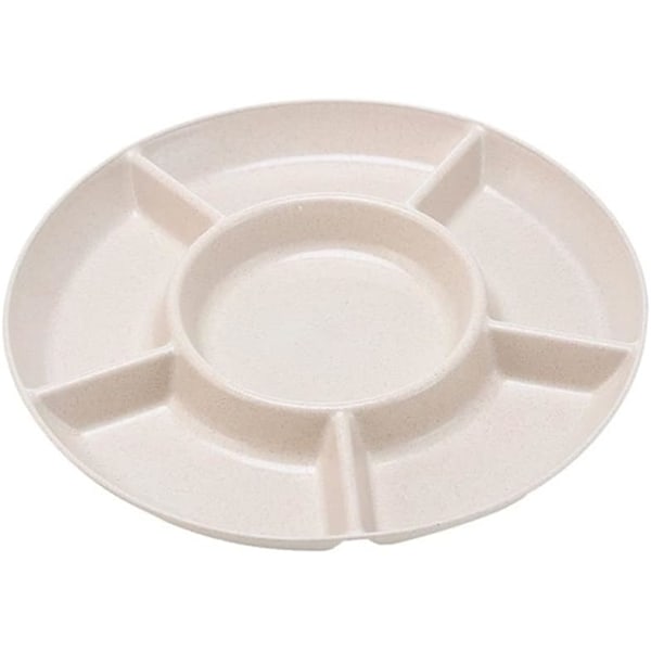 1 st 6-facks matförvaringsbricka torkad frukt snacksbricka, 28,5 cm