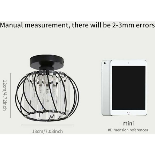 Modern Kristall Taklampa E27 LED Taklampa Mini Kristallkrona för Kök Matsal Sovrum Hall Entré Odipie