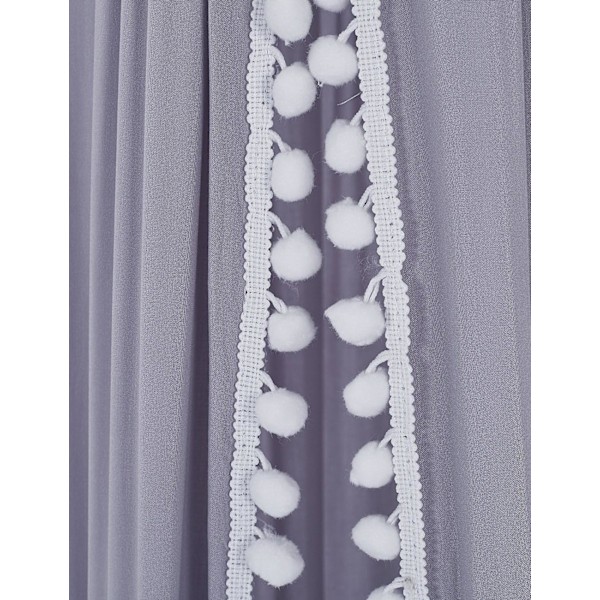 Barnesengehimmel, Rund Dome Prinsesse Sengehimmel Dekorasjon, Myggnetting Beskyttelse Sengehimmel Leketelt, Rosa, Grå, Hvit