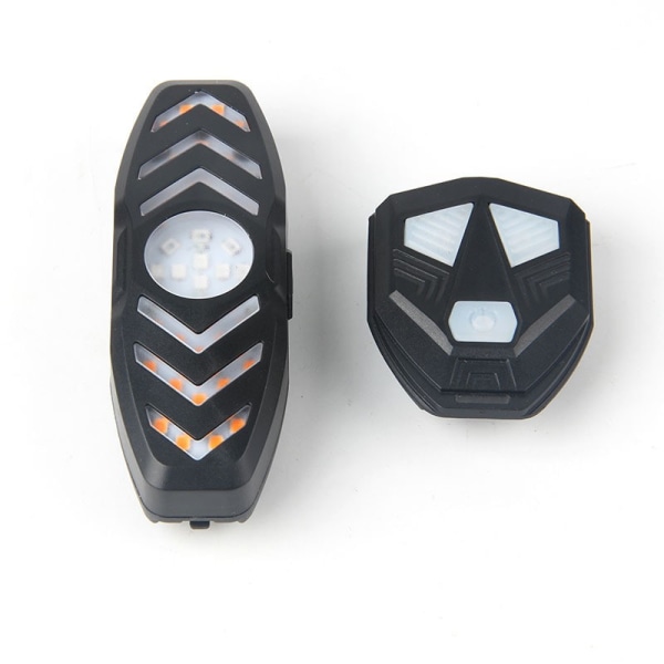 Bike-Scooter-lyd Blinkende baklys, trådløs fjernkontroll, 6 lysmoduser, USB-oppladbar, øyeblikkelig installasjon uten verktøy