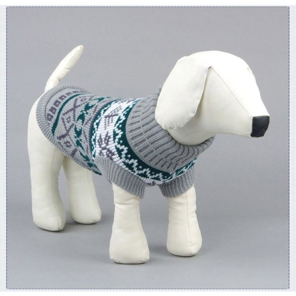 Pet Dog Warm Jumper Klassisk Fleece Warm Sweater Tøj Strik Coat Apparel