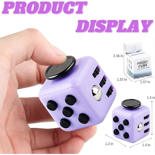 Fidgetleksaker för Ångest Sensorisk Leksak Stressreducerande Leksak Fidget Kub