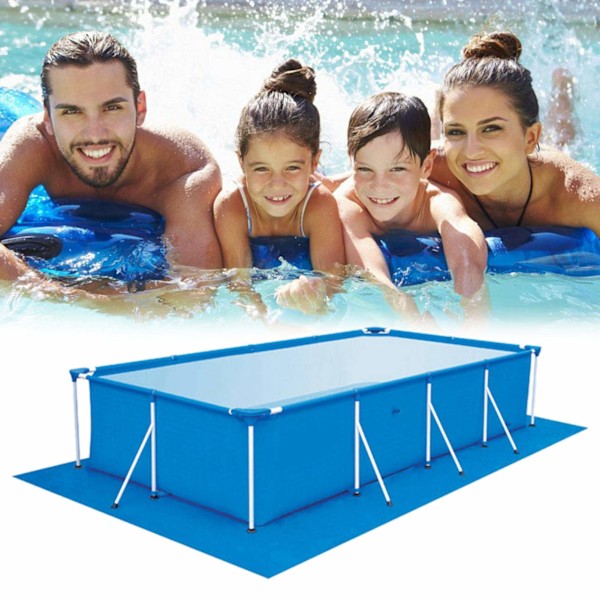 Pool Underlag, Rektangulært Swimmingpool Underlag Foldbart Vandtæt Underlag Pool Gulvbeskytter Let At Rengøre Måtte