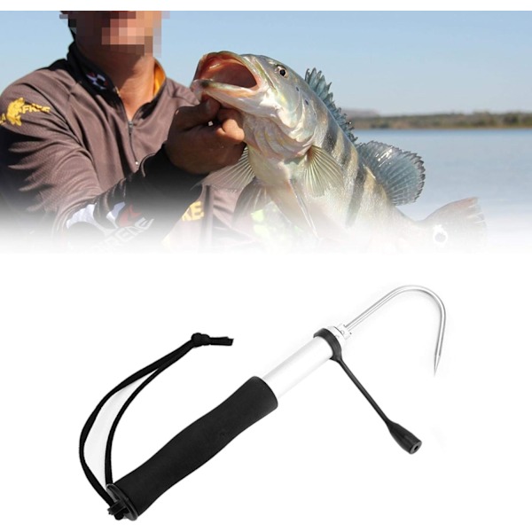 120 cm Teleskopisk Havsfiskegaff Rostfri Spjutkrok Stål Hav Teleskopisk Fiske Aluminiumlegering Spjutkrok Fiskeredskap Utomhusfiskeverktyg