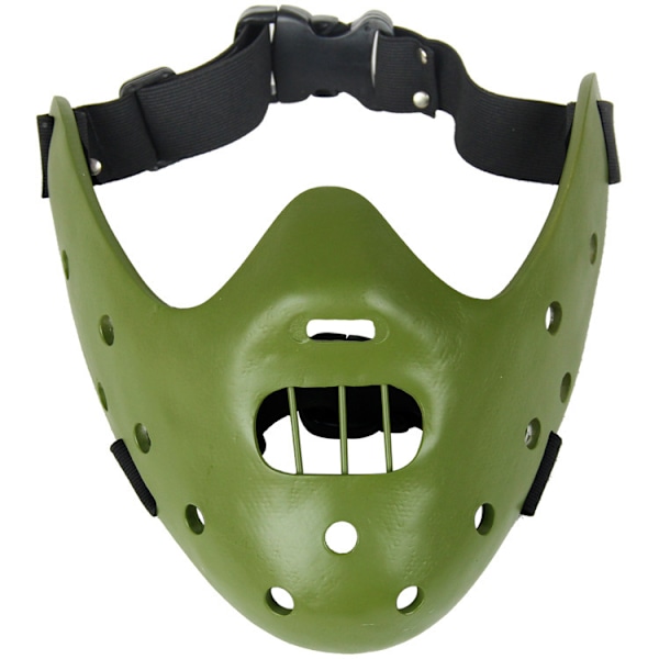 Infinity Gauntlet Hannibal Lecter Mask The Silence of The Lambs Resin Skräckfilmsmask Mördare Grön