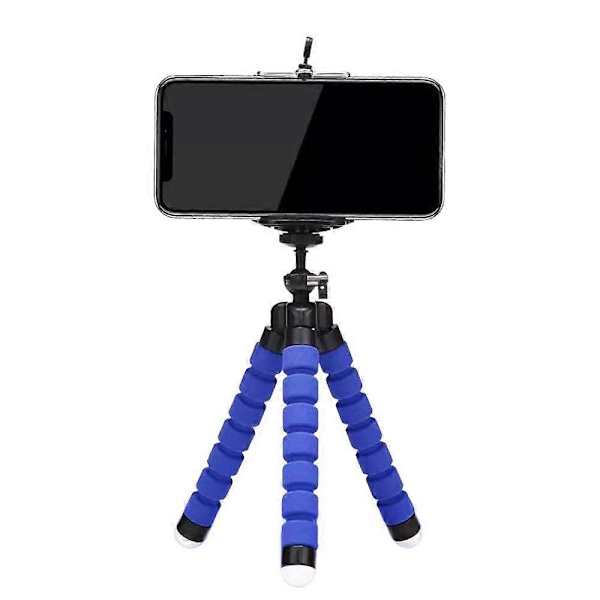 Blå Tripod, Bøybar Tripod, Tripod / Kamera Stativ Mobil Kamera blue