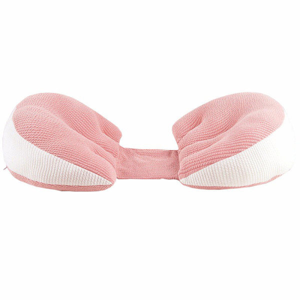 Gravidepute, midjestøtte side sovepute multifunksjonell U-formet soveside sovepute mage støtte putepute Cindy Pink