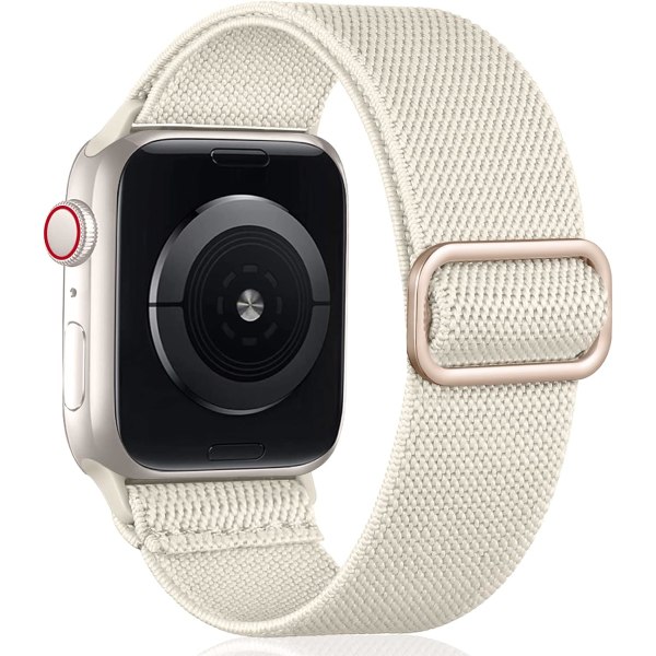 Loop-rem kompatibel med Apple Watch -rem, justerbar nylon sportrem för iWatch SE Series 9/8/7/6/5/4/3/2/1