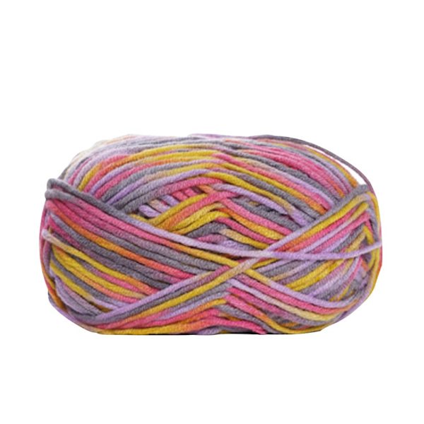 Stickgarn 6 x 50g Boll Dubbel Stickgarn Färgad Virkgarn Mjukt Garn Set för Stickning Hantverksprojekt, Kläder, Filtar, Halsduk, C C
