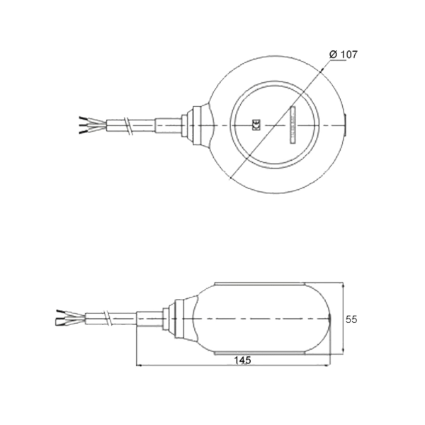 5m 250V 10A Flottörbrytare för rund dränkbar pump