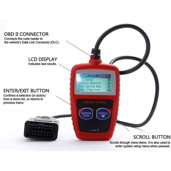 INF OBD2 Auton Vikakoodinlukija