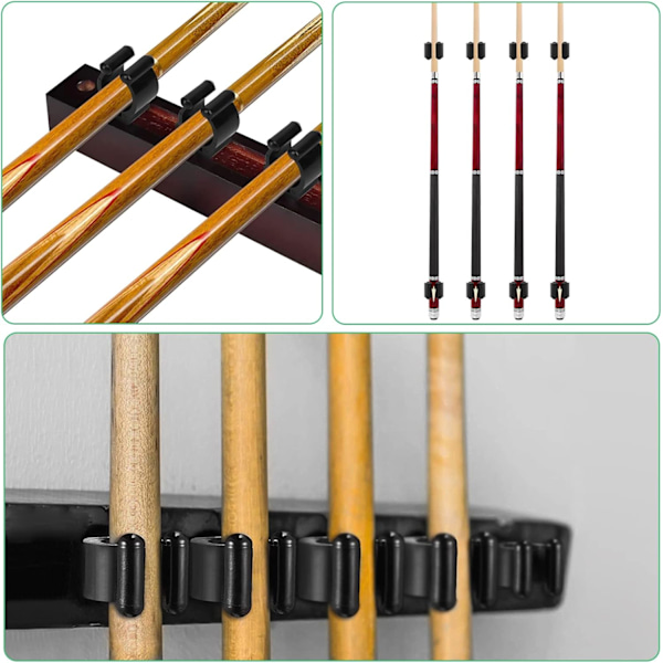 20 stk. fiskestangsholderclips, vægmonteret fiskestangsholder, klæbeclips opbevaringsclips klemmer rack organizer, fiskestang rack kø 0,94 tommer