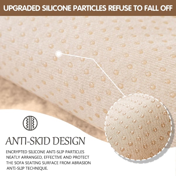 Paksu Kanin Plussi Sohvankannukset 1 2 3 Paikkaa, Liukumaton Sohvankannus, Hauska Karvainen Sohvankannus, Lämmin Sametti Sohvankannus (70x120cm) Light brown 70*120cm