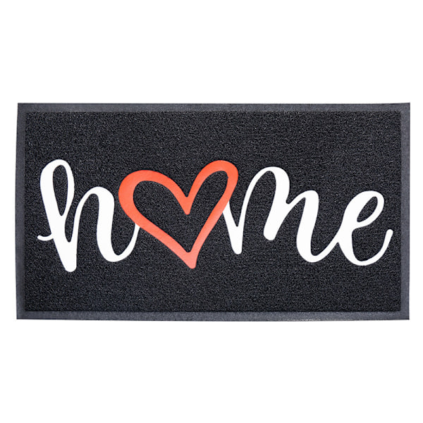 Dörrmatta för hemmet, halkfri dörrmatta med låg profil, hållbar dörrmatta för utomhusbruk, inomhusbruk, entré, uteplats, ytterdörr — (43 x 76 cm, mörkgrå) Dark Gray