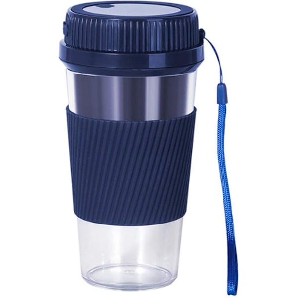 Portabel Blender, Sladdlös Liten Juicekopp, Uppladdningsbar USB Blender 300ml Fruktblender med 1200mAh Litiumbatteri