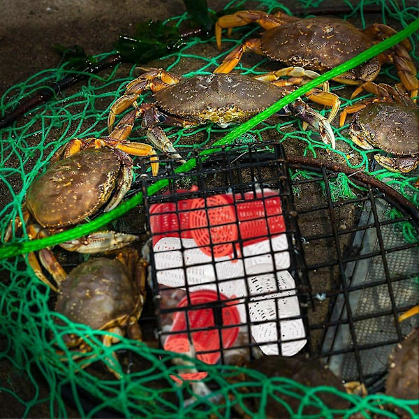 20 stk. Fiskekrog Bur Fælde Fisk Lokkemad Foderkurv Plastik Lokkemad Spand Til Krebs Rejer Orm Krabbe Karpe