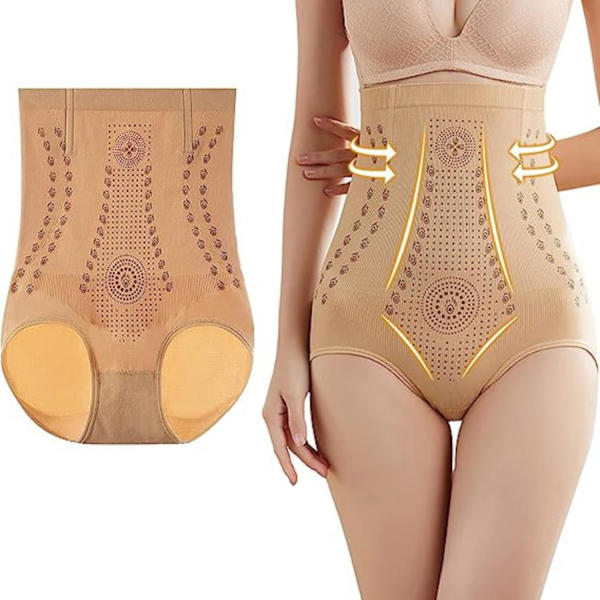 Unik Fiber Restoration Shaper, Hudfarge Sømløs Shapewear, kroppsskulpterende bukser, XL