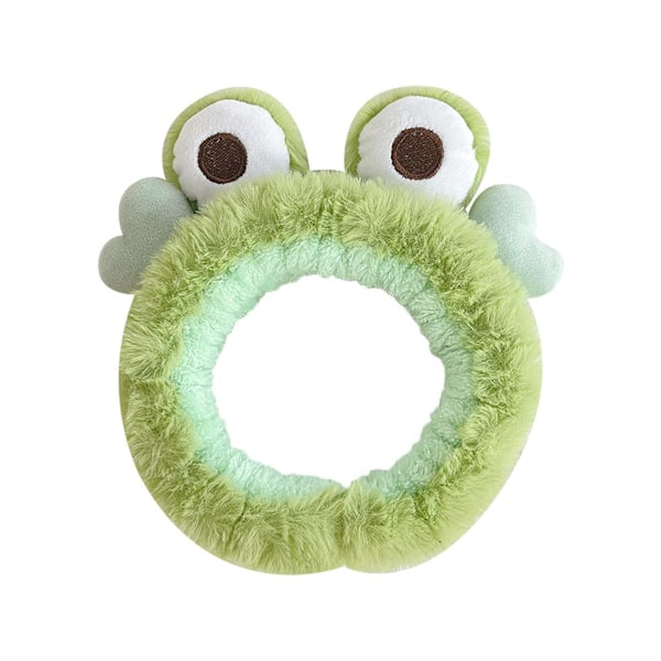 Face Wash Headband Hairband with Cow Horns Coral Fleece Cartoon Cute Creative Hair Accessories