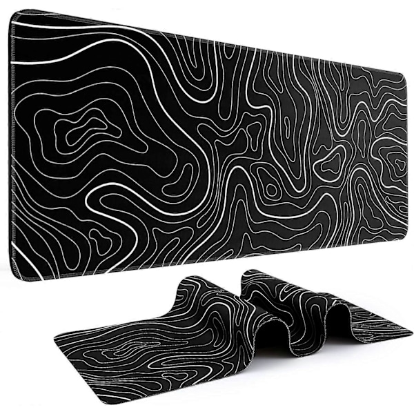 Gaming Mousepad, Stort Tastaturpad, 30*80*0.2cm, Topografisk Mus 30*80*0.2cm