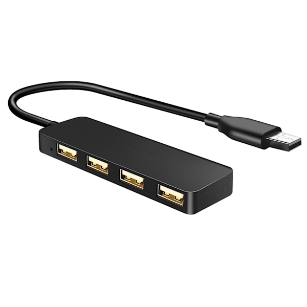 USB Hub, 4-Port USB Hub Ultra Slim Bærbar USB Splitter til iMac Pro, MacBook Air, Mac Mini/Pro, Surface Pro, Notebook (usb 2.0hub)