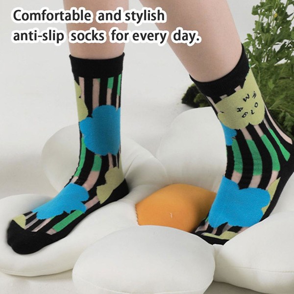 Dame ullsokker, sommer gjennomsiktig tynn netting blonder elastiske jacquard krystallglass sokker