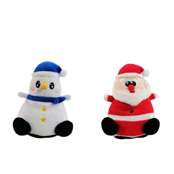 Vendbar TurnOver plysdukke, julemand omvendt julesnemand, blødt og behageligt dobbeltsidet plyslegetøj