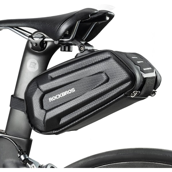 Cykelväska, 3D Vattenavvisande Hård Skal Cykelsadelväska med Snabbkoppling för MTB Landsvägscykel 1.8L