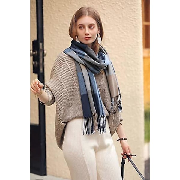 Tartan Sjal, Kvinders Sjal, Vinter Tartan Kvinders Sjal, Wrap Sjal Stole Sjal, Varmt Kashmir