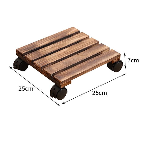 Kukkakärryt 1 kpl setripuuta 25x25 cm Ruskea