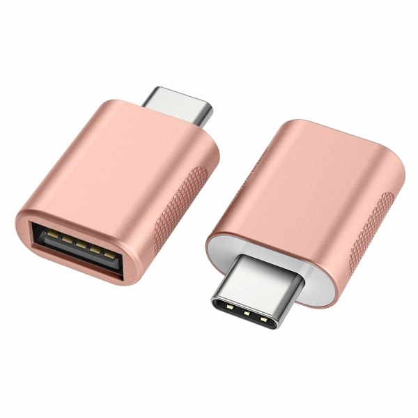 USB C til USB-adapter (2-pakke), USB-C til USB 3.0-adapter, USB Type-C til USB-adapter, Thunderbolt 3 til USB-hun OTG-adapter til MacBook