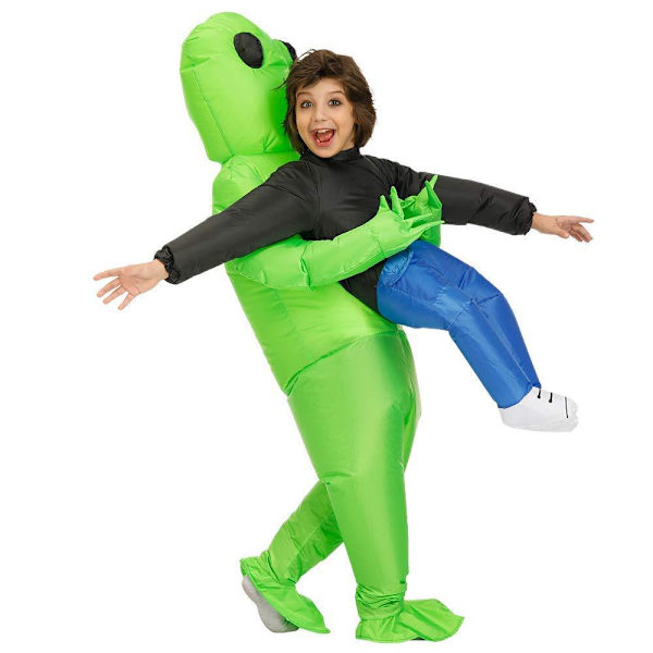 Halloween Alien Oppblåsbart Kostyme for Voksne, Oppblåsbart Kostyme for Voksne, Oppblåsbare Halloween-Kostymer for Menn Voksne 150-190cm