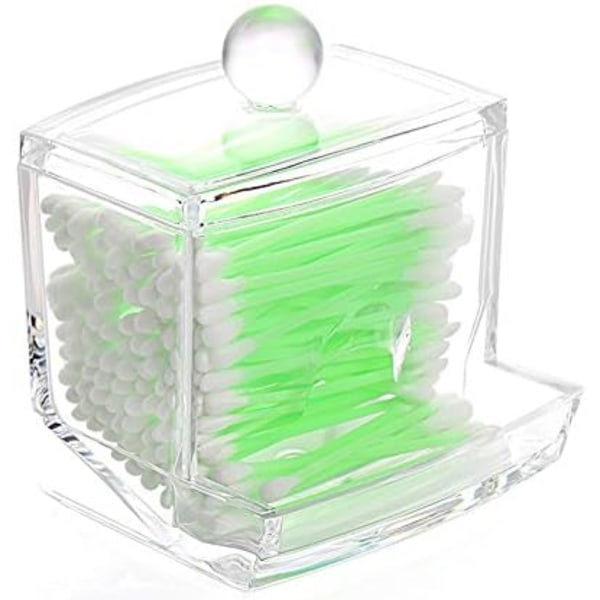 Vatpind Dispenser Akryl Organizer Dispenser Holder Organizer Beholder med låg