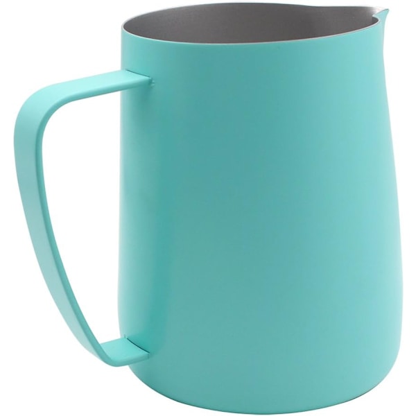 Rustfri Stål Mælkeskummer Kande Steamer til Kaffe, Latte og Mælkeskum 600ml Grøn