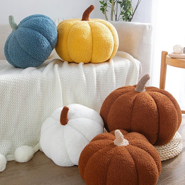 Halloween-kurpitsa tyynykoriste, kurpitsaplushtyyn, fleece-täytetyt kurpitsakoristeet, Halloween-kurpitsatyyny Orange