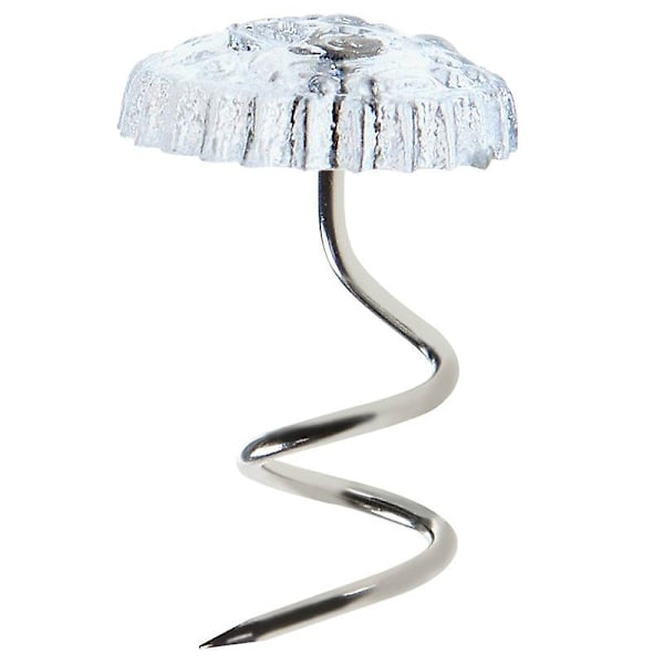 100 stk Gjennomsiktige Plast Hodeskruer for Polstring og Faste Tepper Sofagrupper Klare Hoder Twist Pins Trekk Sengetepper