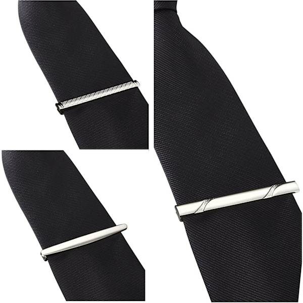 Slippers til Mænd Tie Bar Clip Sæt til Almindelige Slips Halsbind Bryllup Forretnings Clips 3 Stk