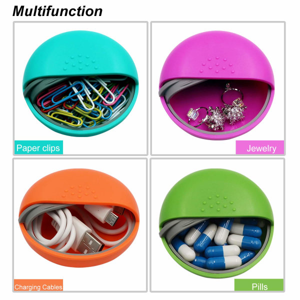 Dekorativ pillerlåda Söt storlek för handväska låsning liten daglig case (grupp, 4)