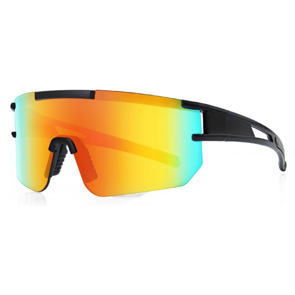 Cykelbriller polariserede udendørs sportsbriller mode solbriller, ægte film farverige linsebriller (hvide spray sorte prikker)