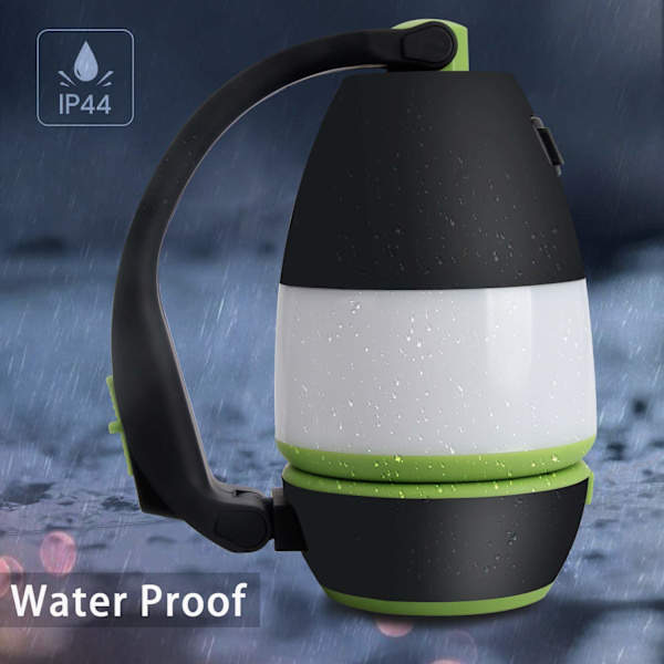 Uppladdningsbar Campingficklampa 3 i 1 Bordslampa Lykta Campingtält Ficklampa Deformerbar Arbetslampa med 2000mAh Batteri LED Utomhus Inomhus