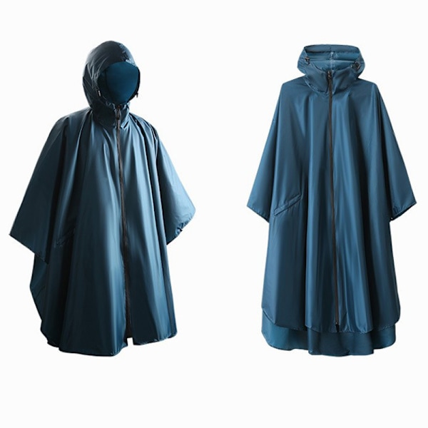 Kevyt vedenpitävä sadeponcho, uudelleenkäytettävä, repeytymätön, hengittävä