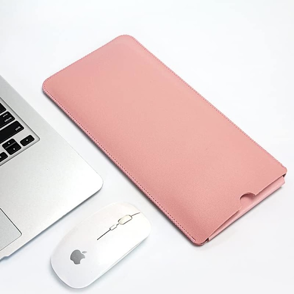 PU-nahkainen kannettava näppäimistön kantolaukku pölytiivis suojakotelo Logitech K380 Multi-Device Bluetooth -näppäimistölle (Pinkki)