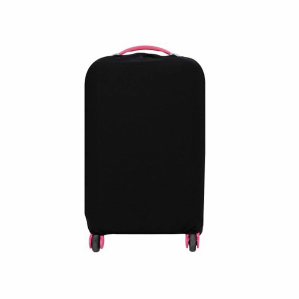 Bagagebetræk, elastisk vandtæt støvtæt kuffertbetræk til 20 tommer, sort, S
