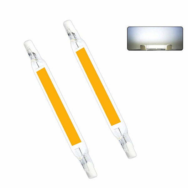 PC R7S LED Pærer, 5W/10W/15W 78mm/118mm LED COB Lyspære 110V 230V Erstat Halogenlampe Varm Hvid