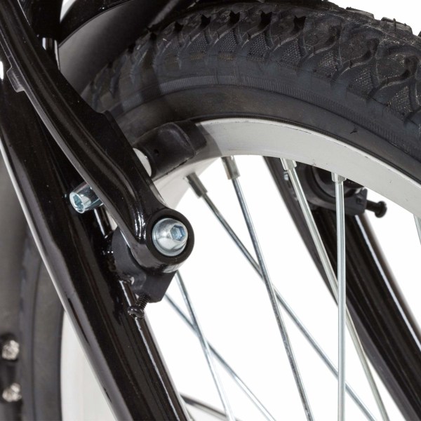 4 par V-bremse klodser med sekskantmøtrikker og afstandsstykker V cykelbremseklodser sæt 70 mm, sort