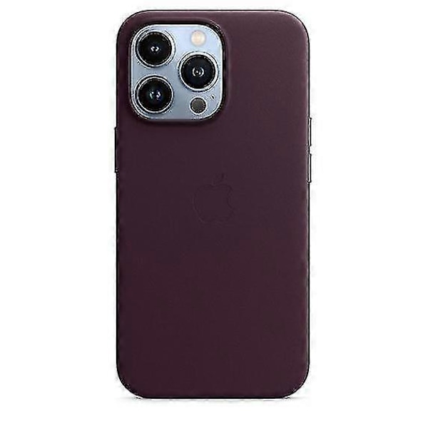Nahkakotelo iPhone 13 Pro -puhelimelle Magsafella, tumma kirsikka