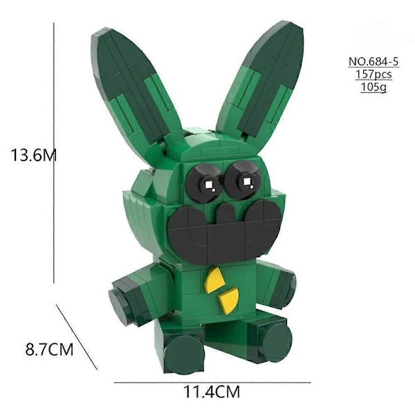 Smiling Critters Byggeklodser, Smiling Critters Dogday Og Catnap Blok Sæt, Catnap Dog Day Catnap Figur Fødselsdagsgave